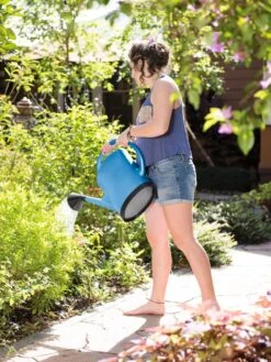 French Blue Watering Can -Backyard Bloomers 06341 1341 tif