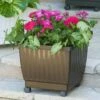Self-Watering Rolling Planters, 15" -Backyard Bloomers 34 505 d