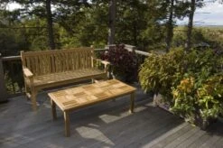 Basketweave Rectangular Table, Large -Backyard Bloomers 36351 003v