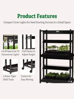 Compact 2-Tier SunLite® Garden 10 Compact 2-Tier SunLite® Garden -Backyard Bloomers 39 414 4