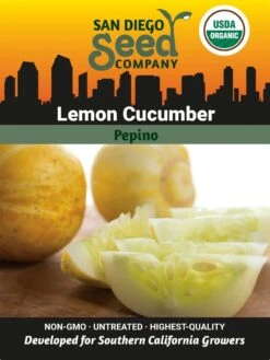 Cucumber, Lemon Organic Seeds