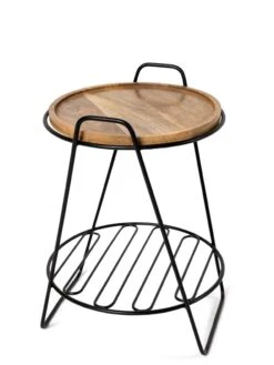 Hairpin Plant Stand With Shelf -Backyard Bloomers 3 4 crop 8612670 222