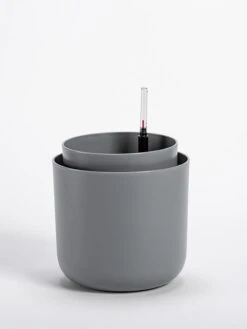 Tolita Recycled Self-Watering Flower Pot, 8" Diameter -Backyard Bloomers 3 4 crop 8612965 08V tif