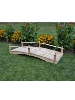 Acorn Garden Bridge Unfinished 3' X 6' -Backyard Bloomers 3 4 crop 8613404 01V 6