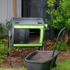 Maze 48 Gallon Compost Tumbler With Cart 2 Maze 48 Gallon Compost Tumbler With Cart -Backyard Bloomers 3 4 crop 8613576 01V maze 48 gallon compost tumbler with cart