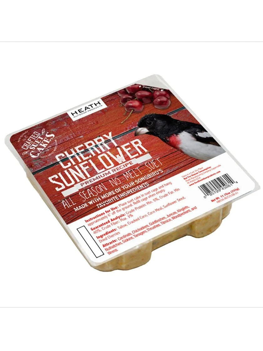 Cherry Sunflower Suet, 11.75 OZ, 12 Pack 3 Cherry Sunflower Suet, 11.75 OZ, 12 Pack