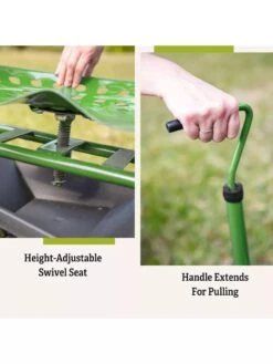 Deluxe Tractor Scoot With Bucket Basket 10 Deluxe Tractor Scoot With Bucket Basket -Backyard Bloomers 40131 5