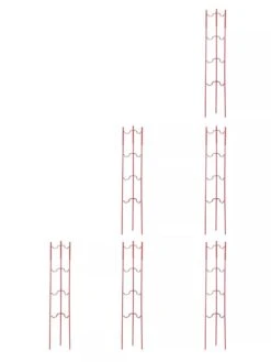 Stacking Tomato Ladders, Set Of 6 -Backyard Bloomers 40309 Red stacking tomato ladders set of 6 red tif