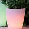 Solar Illuminated Planter, 18" 1 Solar Illuminated Planter, 18" -Backyard Bloomers 8586945 001E jpg