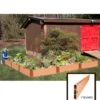 L-Shaped Composite Raised Bed, 12'x12' With 1" Boards -Backyard Bloomers 8588254 02v sienna composite raised garden bed 1 inch l shaped