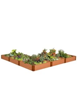 L-Shaped Composite Raised Bed, 12'x12' With 1" Boards 11 L-Shaped Composite Raised Bed, 12'x12' With 1" Boards -Backyard Bloomers 8588254 04v