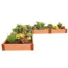 Classic Sienna Raised Garden Bed "L" Shaped With 2" Boards -Backyard Bloomers 8588255 04v