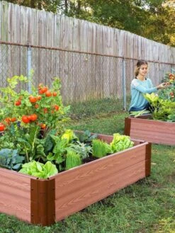 Composite Raised Bed With 1" Boards, 11" -Backyard Bloomers 8588269 03V tif