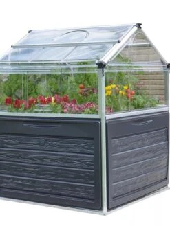 Canopia® By Palram Plant Inn™ Raised Bed Greenhouse, 4' X 4' -Backyard Bloomers 8588308 08V tif