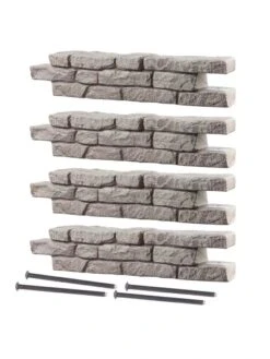 Rock Lock Interlocking Garden System, Straight Sets -Backyard Bloomers 8588324 01V