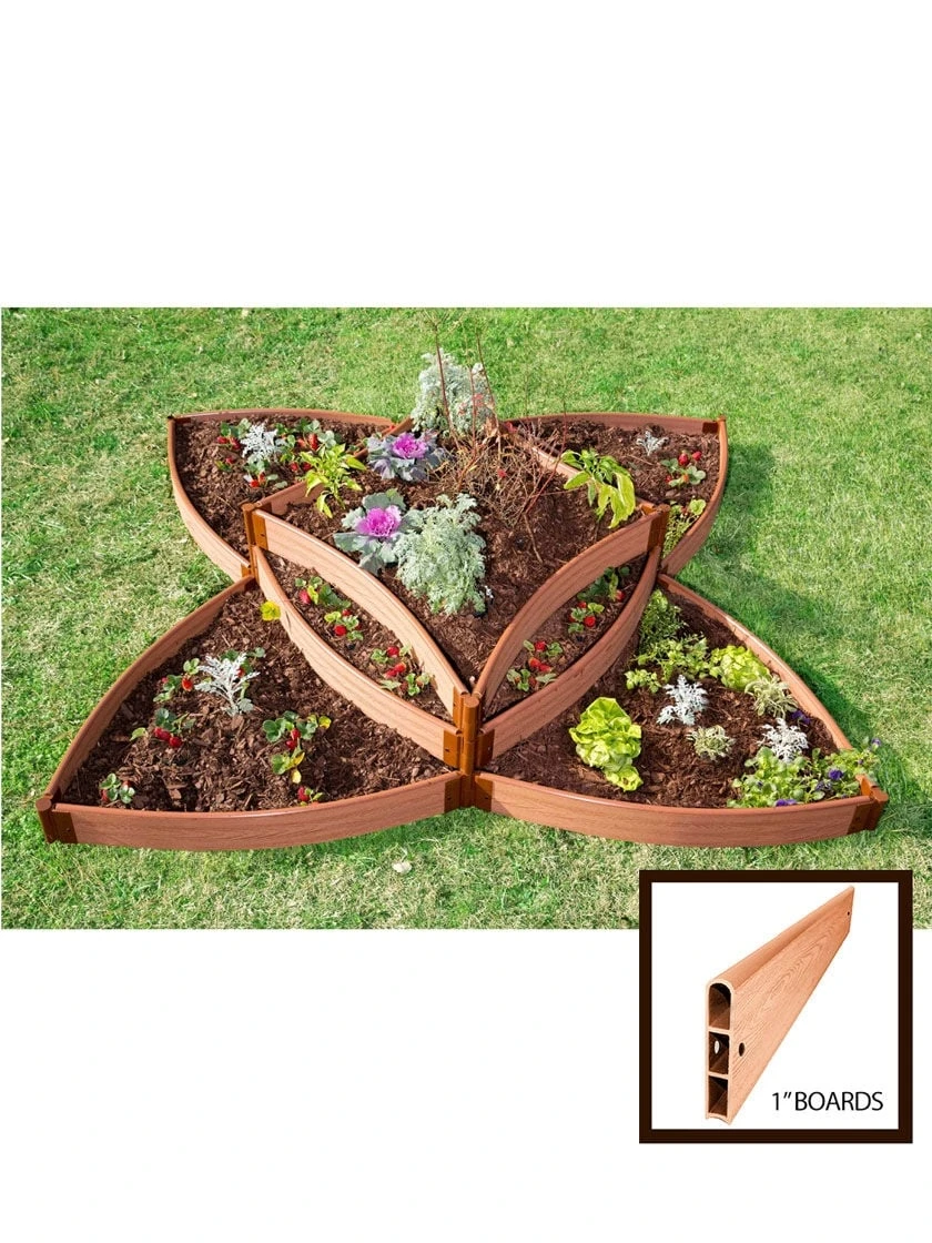 Classic Sienna Raised Garden Bed Versailles Sunburst With 1" Boards 3 Classic Sienna Raised Garden Bed Versailles Sunburst With 1" Boards