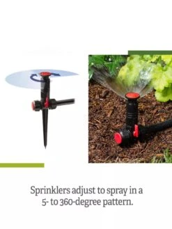 Snip-n-Spray Garden And Landscape Sprinkler System -Backyard Bloomers 8589718 range