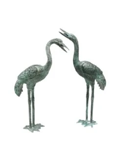 Bronze Crane Statues, Small