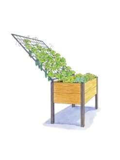 Space-Maker Pivoting Trellis, 4' -Backyard Bloomers 8590247 SMTrellis 4ft tif