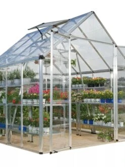 Canopia® By Palram Harmony™ Snap & Grow Greenhouse, 8' -Backyard Bloomers 8591047 02V tif