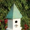 Heartwood Copper Songbird Bird House -Backyard Bloomers 8591072 01v heartwood copper songbird bird house