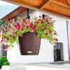 Lechuza® Nido Cottage Wicker Hanging Planter 1 Lechuza® Nido Cottage Wicker Hanging Planter -Backyard Bloomers 8591154MC 007V tif