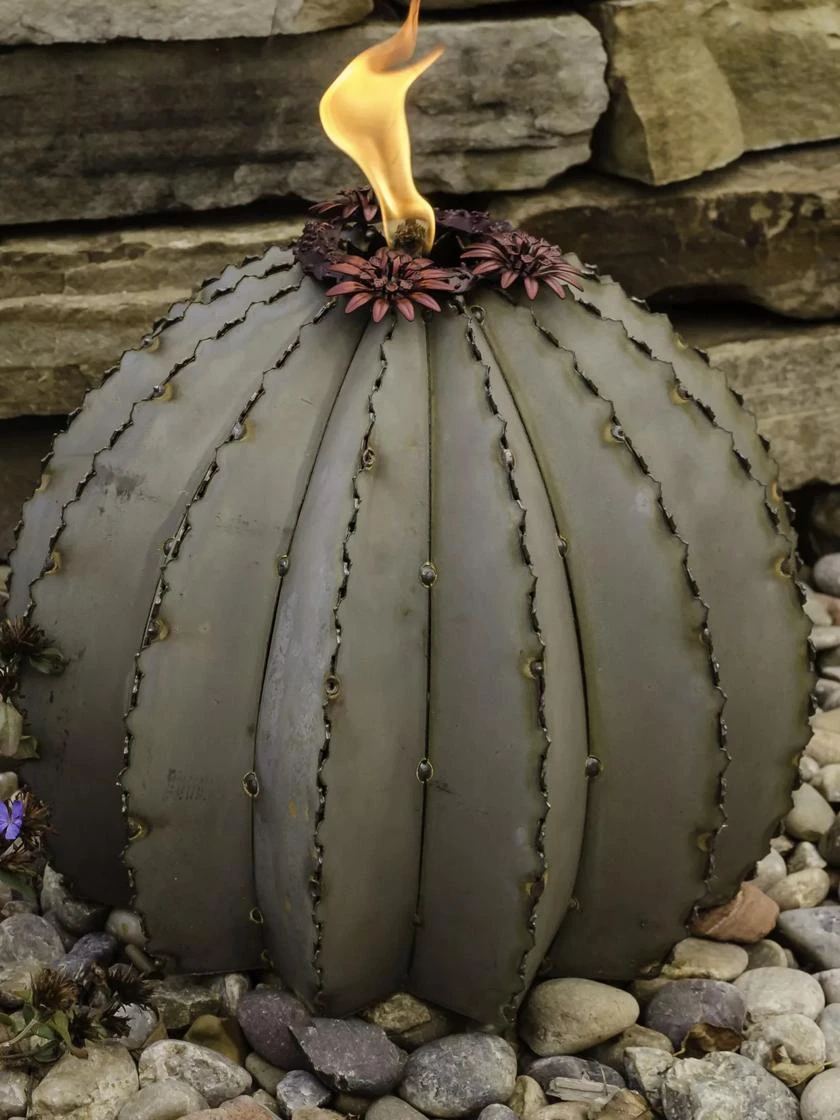 Desert Steel Golden Barrel Cactus Torches 6 Desert Steel Golden Barrel Cactus Torches - Image 4