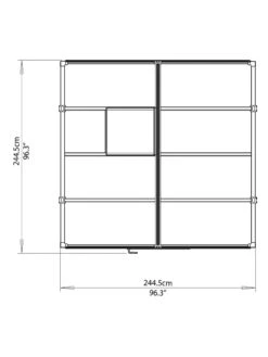 Canopia® By Palram Glory™ Greenhouse, 8' 40 Canopia® By Palram Glory™ Greenhouse, 8' -Backyard Bloomers 8591547 14v