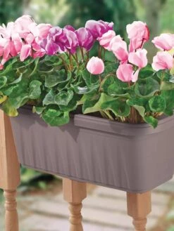 Adjustable Self-Watering Railing Planter, 24" -Backyard Bloomers 8592173 02V tif