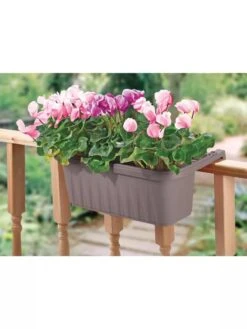 Adjustable Self-Watering Railing Planter, 24" -Backyard Bloomers 8592173 02V 3 4