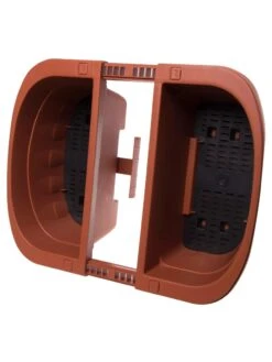 Self-Watering Saddle Railing Planter, 16" -Backyard Bloomers 8592175TC 2028z tif