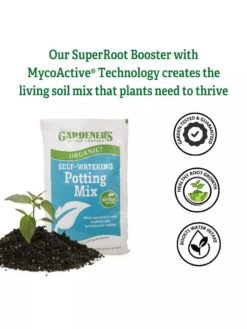 Organic Self-Watering Potting Mix, 20 Qts. -Backyard Bloomers 8592225 3