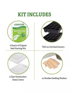 Organic GrowEase Seed Starting Success Kit -Backyard Bloomers 8592393 4