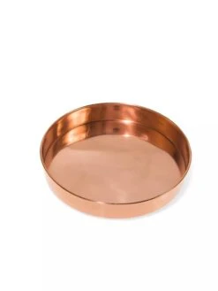 Small Round Copper Plant Tray, 10" -Backyard Bloomers 8593529 1175 tif