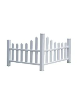 Country Corner Vinyl Picket Fence 7 Country Corner Vinyl Picket Fence -Backyard Bloomers 8593637 02v