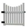 Cottage Vinyl Picket Gate 2 Cottage Vinyl Picket Gate -Backyard Bloomers 8593654 01v cottage vinyl picket gate new england white