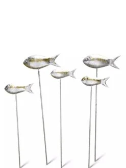 Fish Out Of Water Garden Stakes, Set Of 5 -Backyard Bloomers 8593672 0067 tif