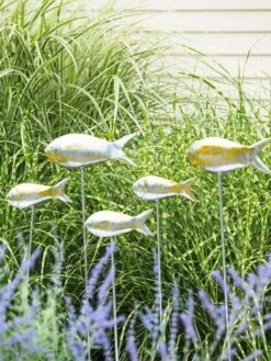 Fish Out Of Water Garden Stakes, Set Of 5 -Backyard Bloomers 8593672 9131 tif