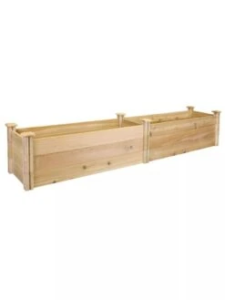 Premium Cedar Raised Garden Bed, 16" X 96" 9 Premium Cedar Raised Garden Bed, 16" X 96" -Backyard Bloomers 8593824 01V greenes premium cedar raised garden bed