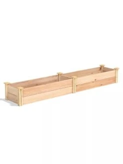 Premium Cedar Raised Garden Bed, 16" X 96" 8 Premium Cedar Raised Garden Bed, 16" X 96" -Backyard Bloomers 8593873 03V