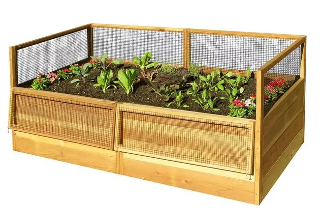 OLT Raised Cedar Garden Bed, 3' X 6' 3 OLT Raised Cedar Garden Bed, 3' X 6'
