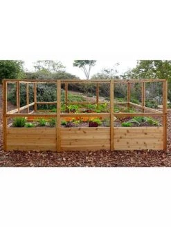 Garden In A Box With Deer Fence, 8' X 12' 14 Garden In A Box With Deer Fence, 8' X 12' -Backyard Bloomers 8594021 06V 3 4