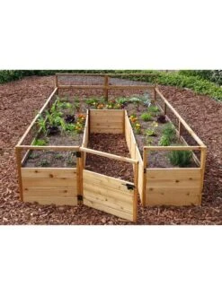 Garden In A Box Cedar Raised Bed, 8' X 12' 5 Garden In A Box Cedar Raised Bed, 8' X 12' -Backyard Bloomers 8594023 02V raised cedar garden bed 8 x 12 3 4