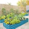 Demeter Corrugated Metal Raised Bed, 34" X 68" 2 Demeter Corrugated Metal Raised Bed, 34" X 68" -Backyard Bloomers 8594183 0400 tif