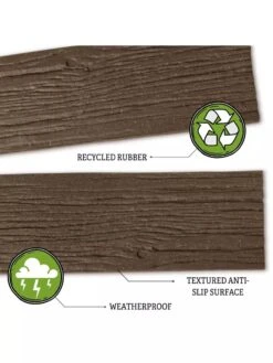 Recycled Rubber Railroad Tie Stepping Stone -Backyard Bloomers 8594281 3