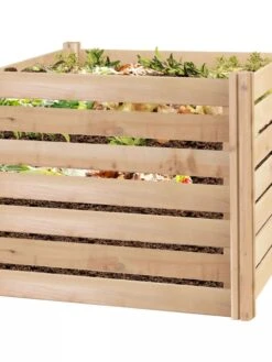 Cedar Wood Composter, 23 Cubic Feet -Backyard Bloomers 8594623 02V tif