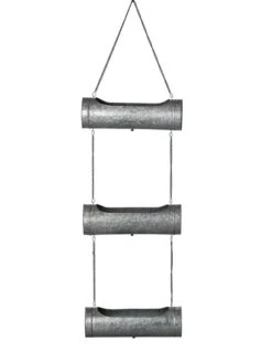 Galvanized Hanging Triple Planter -Backyard Bloomers 8595213 0005 tif