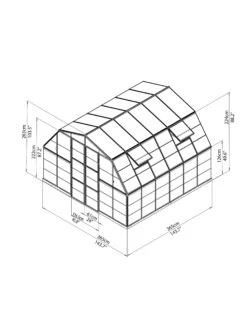 Canopia® By Palram Americana™ Greenhouse, 12' X 12' -Backyard Bloomers 8595693 15v