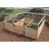 Garden In A Box Cedar Raised Bed, 8' X 8' -Backyard Bloomers 8595775 03V raised cedar garden bed 8 x 8
