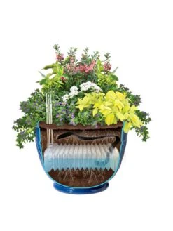 Mazzano Self-Watering Planters 12 Mazzano Self-Watering Planters -Backyard Bloomers 8596570 SWMazzano19 Blue art tif